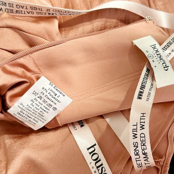 HOUSE OF CB Myrna Corset Slip Dress, Rose Satin, Small - Picture 12 of 12